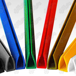 ПВХ профиль, П-НОРМ, 3 мм, серый RAL 7038, глянцевый, длина 3 м