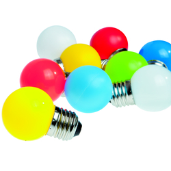 Светодиодная лампа Infinilite BELT LIGHT цоколь E27, колба G45, 7 LED, цветной пластик, белая тёплая