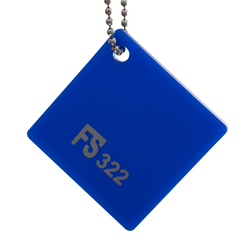 Акриловое стекло ZENOCRYL Opaque, литое, толщина 3 мм, ZO322 синий, 1220 х 2440 мм