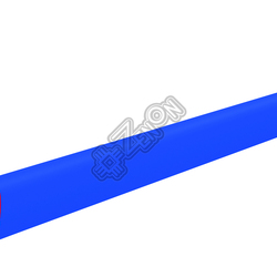 Профиль пластиковый U-НОРМ, 3 мм, синий, глянцевый, длина 3 м