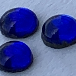 Термостразы CABOCHON, полусфера, стекло, SS16 (4 мм), №16 Cobalt (синий), 200 гросс