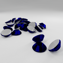 Термостразы RHINESTONE, ограненные, стекло, SS20 (5 мм), №16 Cobalt (синий), 100 гросс