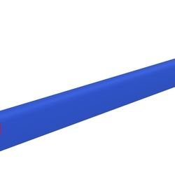 Профиль пластиковый U-НОРМ, 3 мм, тёмно-синий, глянцевый, длина 3 м