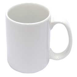 Кружка для сублимации, увеличенной емкости, белая, 425 мл, d=82 мм