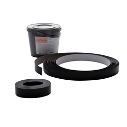 Профиль для бендера, плоский, ширина 60 мм, чёрный, толщина 0.6 мм, длина 50 м