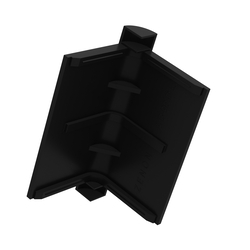 Коннектор угловой ALU-BOX 90, чёрный