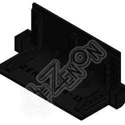 Коннектор угловой ALU-BOX 130, чёрный