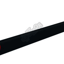 Профиль пластиковый U-НОРМ, 5 мм, чёрный, глянцевый, длина 3 м