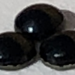 Термостразы CABOCHON, полусфера, стекло, SS16 (4 мм), №02 Jet (черный), 1 гросс