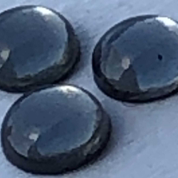 Термостразы CABOCHON, полусфера, стекло, SS16 (4 мм), №22 Bl. Diamond (черный алмаз), 1 гросс