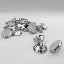 Термостразы RHINESTONE, ограненные, стекло, SS16 (4 мм), №22 Bl. Diamond (черный алмаз), 1 гросс