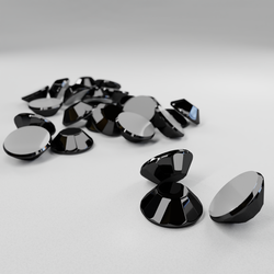 Термостразы RHINESTONE, ограненные, стекло, SS20 (5 мм), №25 Cosmo (черное зеркало), 100 гросс