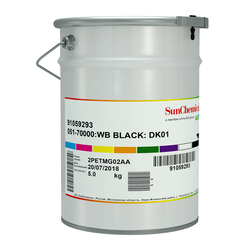 Краска трафаретная водная SUN CHEMICAL серия AQ-51, 051-70000 чёрная, 5 кг