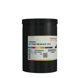 Краска трафаретная водная SUN CHEMICAL серия AQ-51, 051-70000 черная, 1 кг