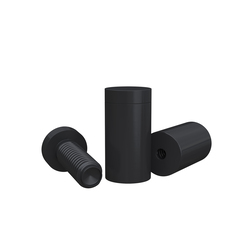 Дистанционный держатель STAKE 1830 с плоским винтом, диаметр 18 мм, высота 30 мм. Алюминий. Черный анод