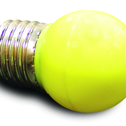 Светодиодная лампа Infinilite BELT LIGHT цоколь E27, колба G45, 7 LED, цветной пластик, жёлтая