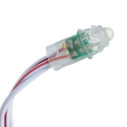 Светодиодный пиксель Infinilite, d=5/9 мм, 1 DIP, 17 лм, 90/110°, 12 В, IP68, теплый белый 3500 - 4000 K, бин B23