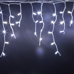 Светодиодная бахрома Infinilite 5 x 0.7 м, IP44, постоянного свечения, цвет LED белый холодный, на прозрачном ПВХ проводе