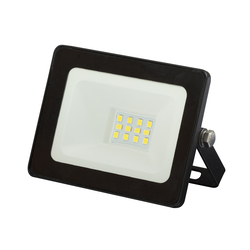 Прожектор светодиодный INFINILITE FL 10 Вт SMD 2835, 600 лм, IP65, чёрный прямоугольный алюминиевый корпус, цвет свечения белый 6000-6500 K