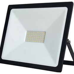 Прожектор светодиодный INFINILITE FL 70 Вт SMD 2835, 4200 лм, IP65, чёрный прямоугольный алюминиевый корпус, цвет свечения белый 6000-6500 K