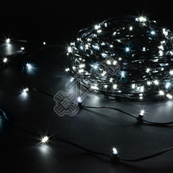 Светодиодный клип-лайт Infinilite BN DOUBLE 12 В, шаг 15 см, с эффектом медленного мерцания, цвет LED осн. белый холодный 7000K,каждый 6ой LED 7/8КK