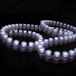 Светодиодная лента "пулемётная" Infinilite 12 В, IP64, 96 LED DIP, 500 лм, 7.7 Вт/шт, размер 8 х 15 мм, 960 мм, белая 6000 - 7000 K