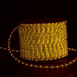 Светодиодный шнур (дюралайт) INFINILITE чейзинг LUX, d=13 мм, 36 LED/м, IP65, шаг резки 4 м, цвет LED жёлтый