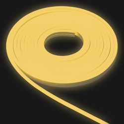 Гибкий неон Infinilite 12 В, Тип 1, 6 х 12 мм, 110 LED/м, 50 м, шаг резки 9.1 мм, цвет LED жёлтый золотой