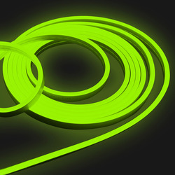 Гибкий неон Infinilite постоянного свечения 12 В Т2, 6 х 12 мм, 120 LED/м, 50 м, шаг резки 8.3 мм, цвет LED зеленый
