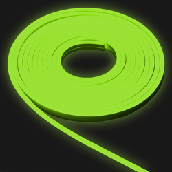 Гибкий неон Infinilite 12 В, Тип 1, 6 х 12 мм, 110 LED/м, 50 м, шаг резки 9.1 мм, цвет LED зелёный