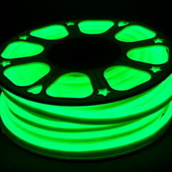 Гибкий неон Infinilite постоянного свечения 24 В, 8 х 16 мм, 108 LED/м, 20 м, шаг резки 111 мм, цвет зелёный