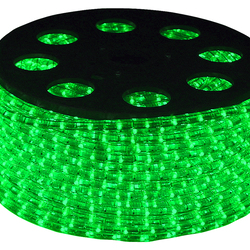 Световой шнур (дюралайт) INFINILITE чейзинг, d=13 мм, 36 ламп/м, IP65, шаг резки 2 м, цвет ламп зелёный