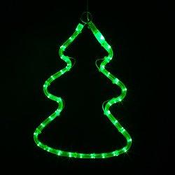 Светодиодный мотив Infinilite ЁЛОЧКА 33 х 25 см, постоянного свечения, цвет LED зелёный